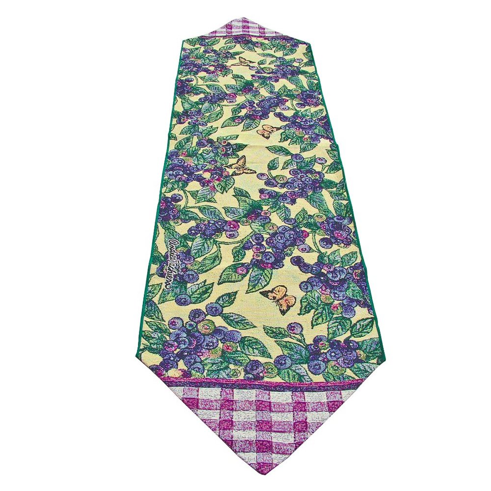 NWT Blue Berries 14x54 inches Table Runner Made in USA